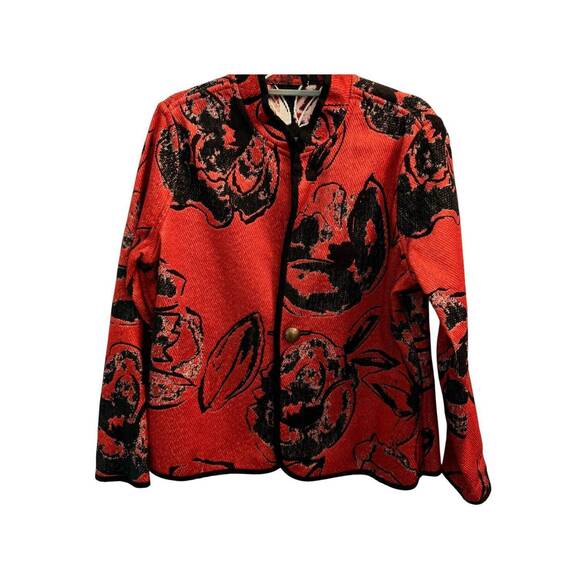 NEW TRIMDIN women's artisan classic jacket in red and black